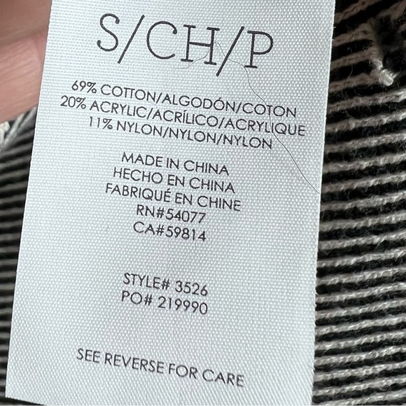 CABI #3526 Cupid’s Cardi Black & White Short Sleeve Sweater - Picture 5 of 8